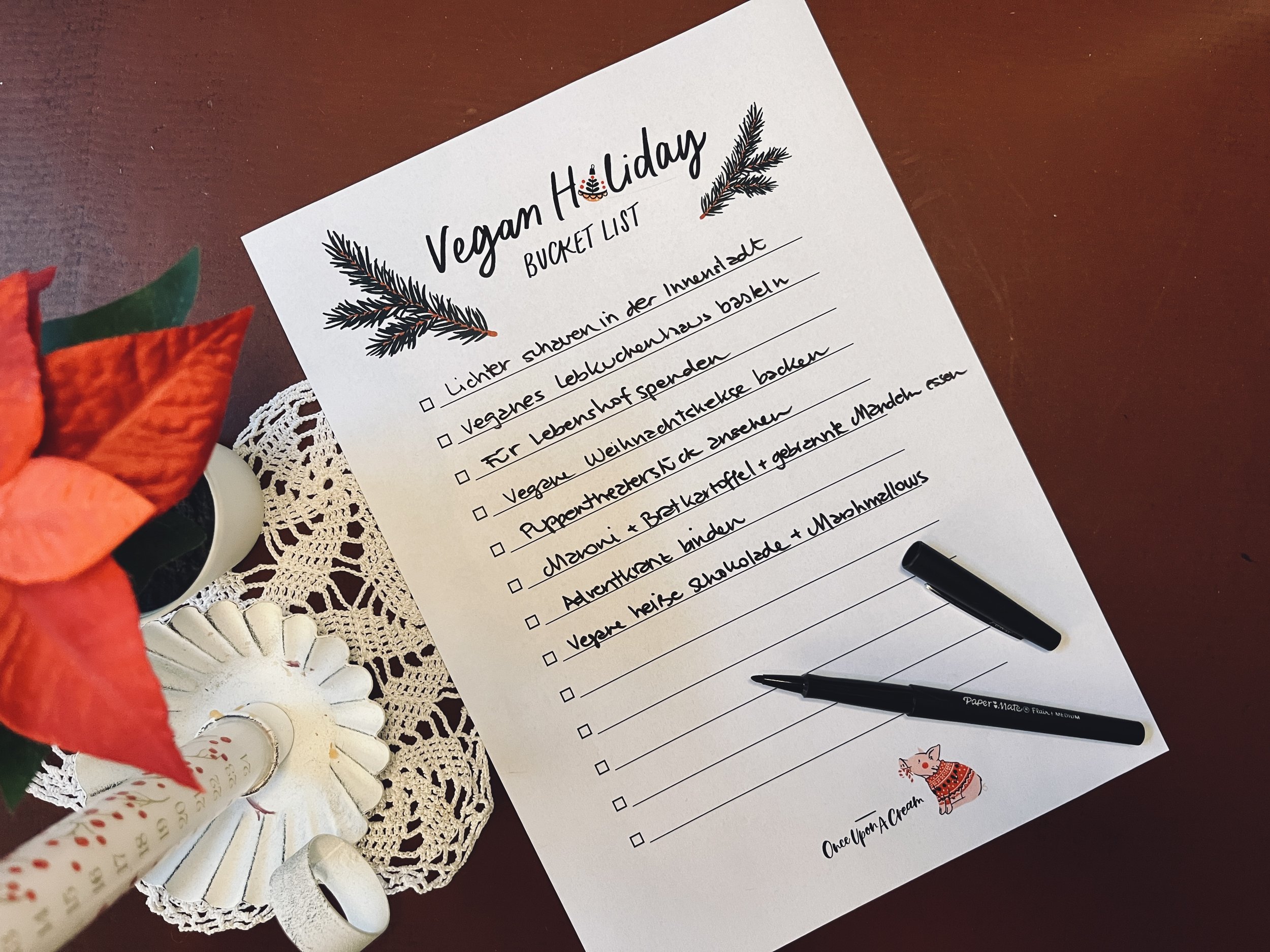 Vegan durch den Advent inkl. Bucket List (gratis Download)